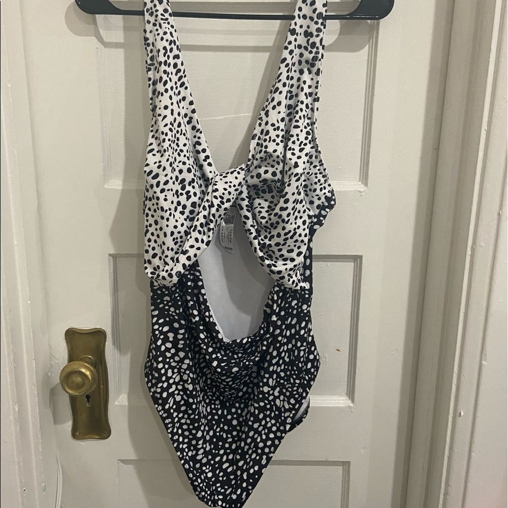 Dalmatian-Polka Dot Swim Suit